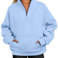 Women's Casual Loose Fleece Thread Top