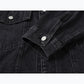 Women's Loose Versatile Ombre Work Denim Jacket Top