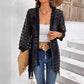 Polka Dot Open Front Coat