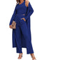Women's Home Pajamas Long-sleeved Cardigan Trousers Suit