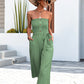 Button Pull Polka Dot Bra Jumpsuit Female