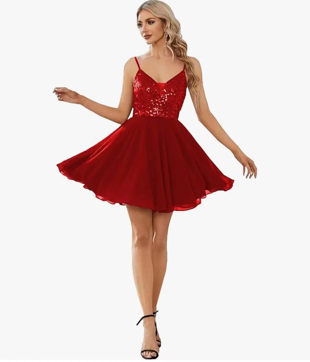 Womens Stylish Sequin Toast Dress