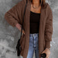 Women's Plush Long-sleeved Top Coat
