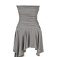 Irregular Chest-wrapped Dress