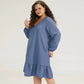 Women's Fashion Personality Solid Color Temperament Dress
