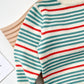 Boys And Girls Fashion Striped Knitted Top