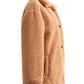 Veste à manches longues en peluche de couleur unie, style hipster de rue