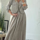 Women's Short Cardigan Suspender Skirt 2-piece Set