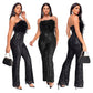 European And American Summer New Women's Sleeveless Backless Jumpsuit
