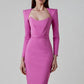 Ladies Simple Bandage Dress Long Skirt