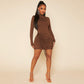 Women's Pure And Dress Autumn And Winter High-waist Body-hugging Short Skirt