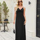 Womens Solid-Color Strap Casual Dress