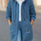 Fleece-lined Mid-length Cashmere Hoodie