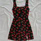 Printed Slim-fit French-style Sleeveless Dress For Women