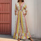Summer New Bohemian Style Printed Retro Style High Waist One-piece Trousers For Women