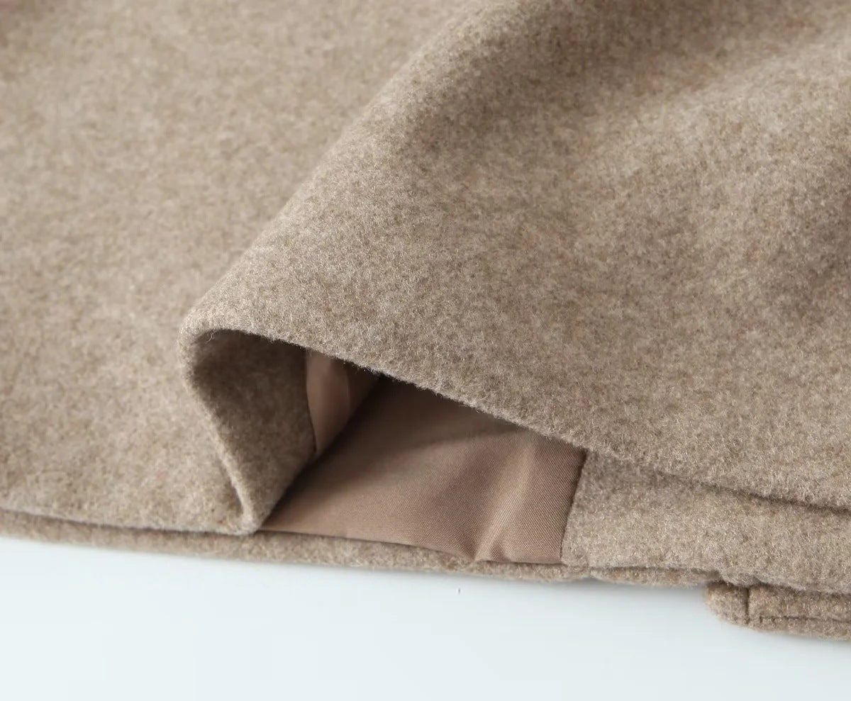 Veste courte douce et décontractée pour femme