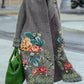Coat Print Dragon And Phoenix Woolen