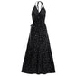 Style V Neck Polka Dot Dress