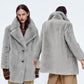 Veste ample en peluche de style coréen, idéale pour toutes les occasions