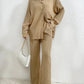 Women's Shirt Collar Loose Cardigan Long-sleeve Suit