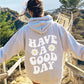 Spring And Autumn Men's Women's Hoodie Flower Print Casual Hoodie