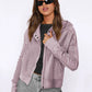 Sweat-shirt à capuche tendance pour femme, veste courte à fermeture éclair