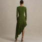 Fashionable Minimalist Asymmetrical Design Womens Long Dress