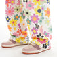 Harajuku Street Sweet Cool Style Flowers Full Printed Leisure Wide-leg Casual Pants