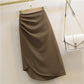 Pleated High Waist Look Taller Slimming Sheath Skirt