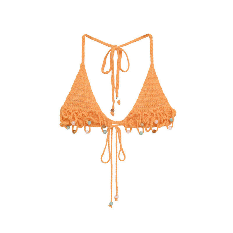 Handmade Pearl Crocheted Top Camisole