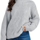 Drop Shoulder Loose Casual Twisted Knitted Pullover Sweater