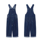 Denim Overalls Women Spring And Autumn Korean Style Loose Design Straight-leg Jumpsuit