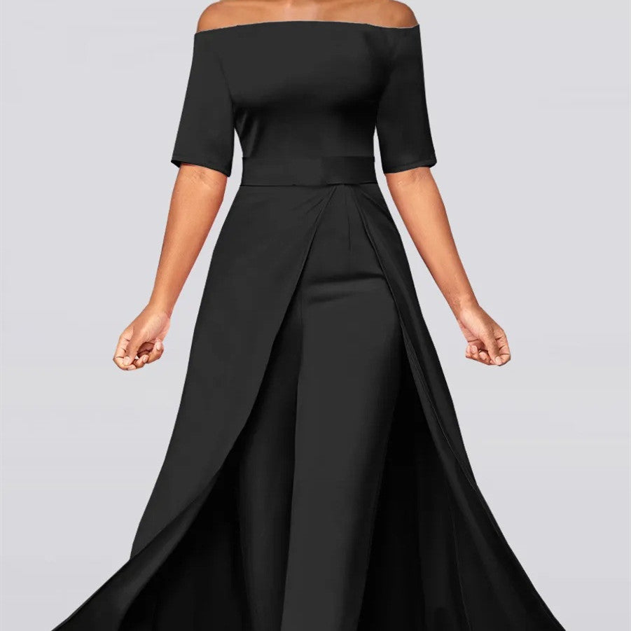 Combinaison noire élégante et tendance pour femme