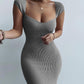 European And American Women's Clothing Art Tight One-step Dress