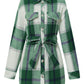 Women's Single-breasted Casual Plaid Women's Coat