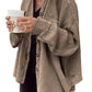 Women's Patchwork Irregular Shirt Jacket