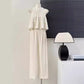 Women's Loose-Fit Casual Straight-Leg Pants Two-Piece Set