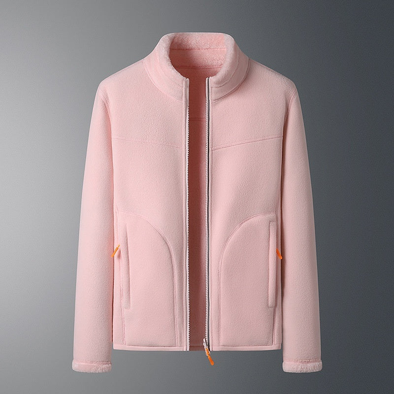 Manteau polaire d'extérieur pour hommes et femmes, pull polaire chaud d'automne et d'hiver doublé polaire