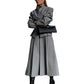 Fashion Waist-controlled Small Suit A- Line Skirt Two-piece Suit