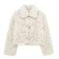 Casual Style Women's Jacket Thick Lapel Loose Top