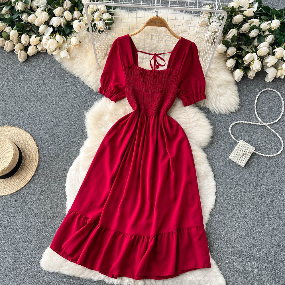 French-style Vintage Platycodon Fairy Dress New Gentle Summer Design