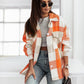 Women's Fashionable Color Plaid Shirt