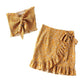 European And American Style Women's Clothing French Strap Tank-top Skirt Suit