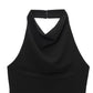Fashion Temperament Laminated Decoration Hanging Collar Long Dress
