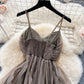 Travel Holiday Style Bandeau Sling Long Dress