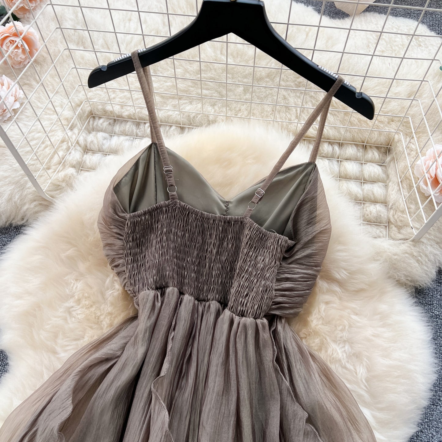 Travel Holiday Style Bandeau Sling Long Dress