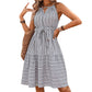 Women's Clothing Suspender Stripes Dress