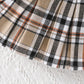 Autumn Bear Top Plaid Skirt