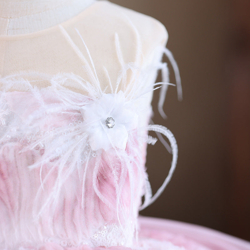 Tube Top Girl Host Flower Girl Princess Dress