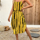 European And American-style Floral Camisole Skirt Two-piece Set